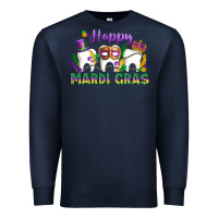Navy mardi gras celebration with teeth Premium Sweatshirt - LillyAllenDesigns