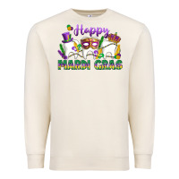 Sandshell mardi gras celebration with teeth Premium Sweatshirt - LillyAllenDesigns