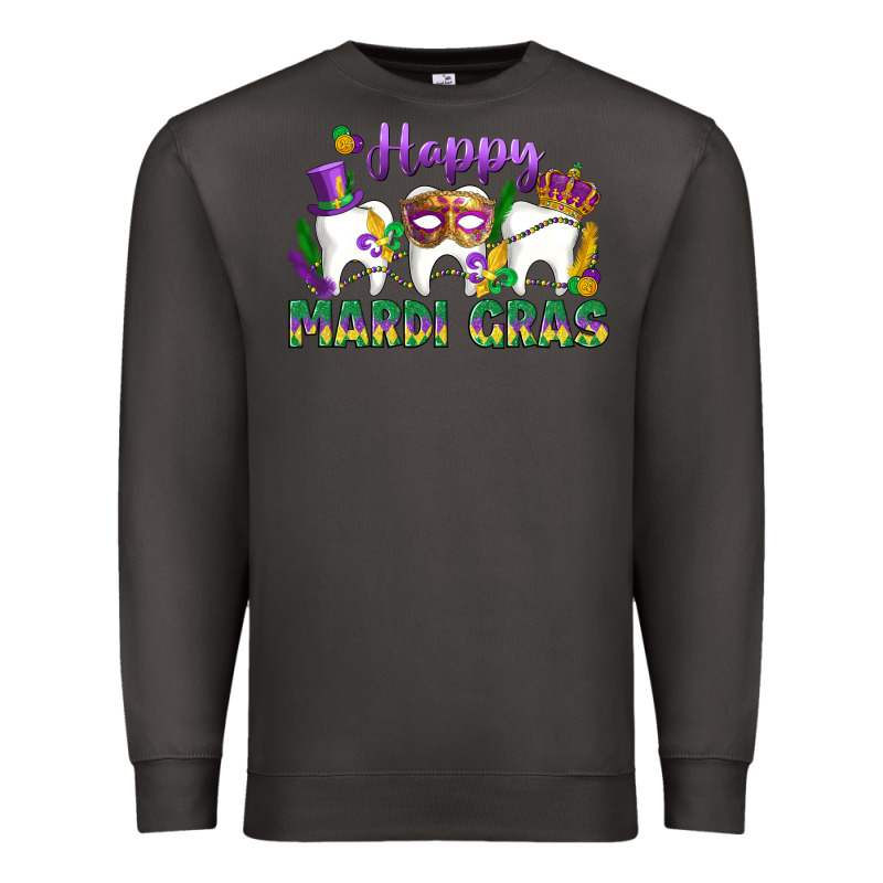 Mardi Gras Celebration With Teeth Premium Sweatshirt by LillyAllenDesigns | Teevron