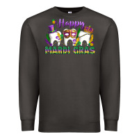 Smoke mardi gras celebration with teeth Premium Sweatshirt - LillyAllenDesigns