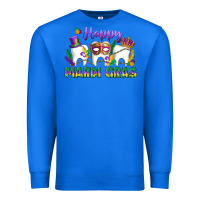 True Royal mardi gras celebration with teeth Premium Sweatshirt - LillyAllenDesigns