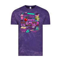 Cloud Purple come on teacher lets go party Vintage Tee - AdoDesignShop