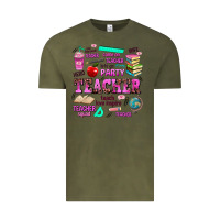 Vintage Olive come on teacher lets go party Vintage Tee - AdoDesignShop
