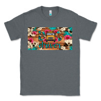 Charcoal Heather bus driver school bus cowhide license plate Classic Tee - Artiststas