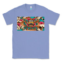 Colony Blue bus driver school bus cowhide license plate Classic Tee - Artiststas