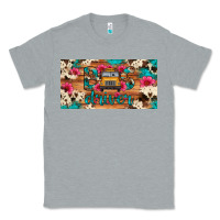 Heather Grey bus driver school bus cowhide license plate Classic Tee - Artiststas