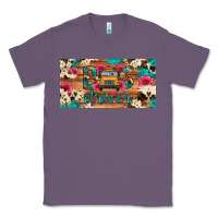 Lavender bus driver school bus cowhide license plate Classic Tee - Artiststas