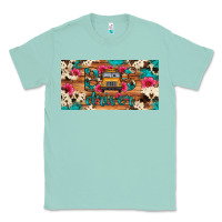 Seafoam bus driver school bus cowhide license plate Classic Tee - Artiststas