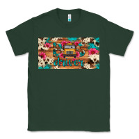 Sports Green bus driver school bus cowhide license plate Classic Tee - Artiststas