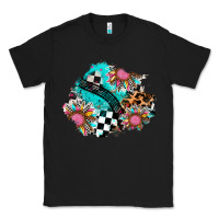 Black race sunflower patches Classic Tee - AdoDesignShop