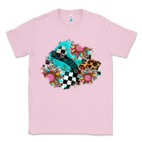 Bubblegum Pink race sunflower patches Classic Tee - AdoDesignShop