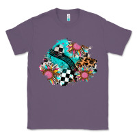Lavender race sunflower patches Classic Tee - AdoDesignShop