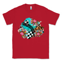 Red race sunflower patches Classic Tee - AdoDesignShop