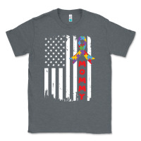 Charcoal Heather lil autism mom Classic Tee - CowhideDigitalArt