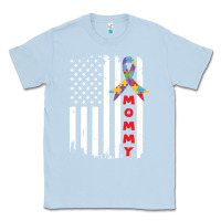 Dusty Blue lil autism mom Classic Tee - CowhideDigitalArt
