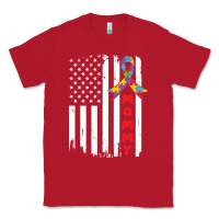 Red lil autism mom Classic Tee - CowhideDigitalArt