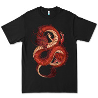 Black red dragon Premium Tee - RanaPortraitStore
