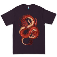 Plum red dragon Premium Tee - RanaPortraitStore