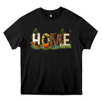 Black home camping Heavy Core Tee - texasbilliewilder