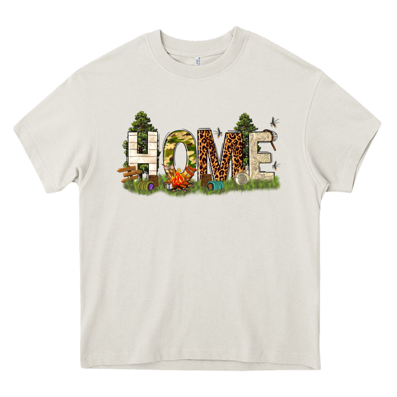 Home Camping Heavy Core Tee by texasbilliewilder | Teevron