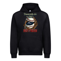 Black Diamonds are a girl's best friend Baseball Urban Hoodie - HowdyJamesFarm