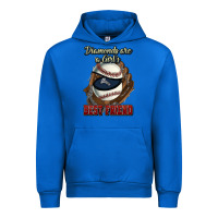 Cobalt Diamonds are a girl's best friend Baseball Urban Hoodie - HowdyJamesFarm