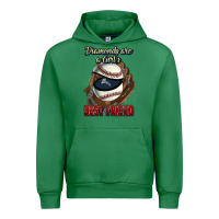 Emerald Diamonds are a girl's best friend Baseball Urban Hoodie - HowdyJamesFarm