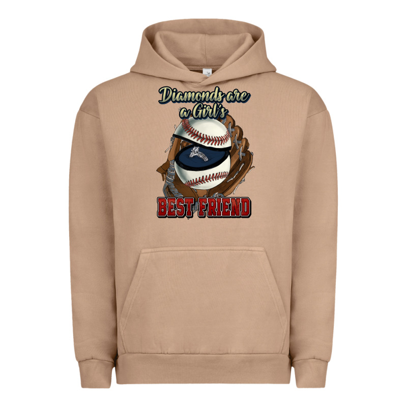 Diamonds Are A Girl's Best Friend Baseball Urban Hoodie by HowdyJamesFarm | Teevron