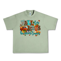 Oil Green fall for jesus he never leaves Urban Heavy Tee - AdoDesignShop