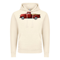 Vintage Artic western red truck right side view Vintage Hoodie - FaDigitalArtStudio