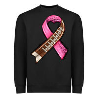 Black breast cancer sport ribbons Heavyweight Sweatshirt - AdoDesignShop