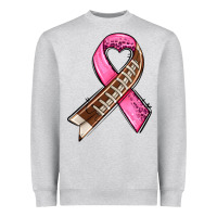 Heather Grey breast cancer sport ribbons Heavyweight Sweatshirt - AdoDesignShop