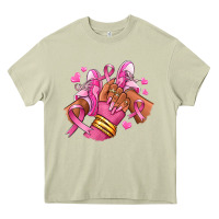 Mossy Breast Cancer afro girl sneakers Heavy Core Tee - RanaPortraitStore