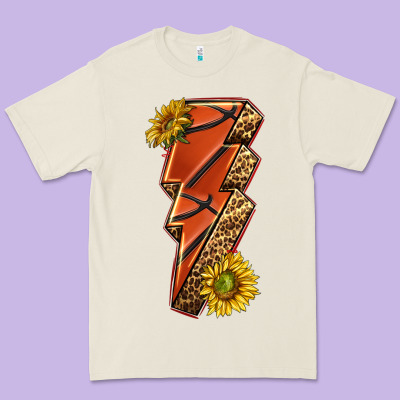 Premium Tee sport basketball lightning bolt