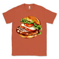 Copper American hamburger Classic Tee - AdoDesignShop