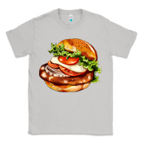 Moon Dust American hamburger Classic Tee - AdoDesignShop