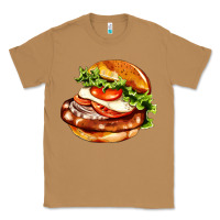 Toasted Coconut American hamburger Classic Tee - AdoDesignShop