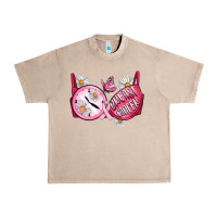 French Oak Hour Breast Cancer Bra Urban Heavy Tee - Artiststas