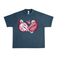 Midnight Navy Hour Breast Cancer Bra Urban Heavy Tee - Artiststas