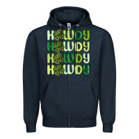 Navy howdy st patrick s day Zipper Hoodie - MaliasSmallBusiness