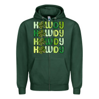 Sports Green howdy st patrick s day Zipper Hoodie - MaliasSmallBusiness