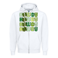 White howdy st patrick s day Zipper Hoodie - MaliasSmallBusiness