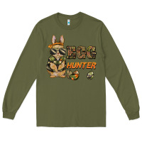 Army Green easter egg hunter rabbit bunny Long Sleeve Tee - BarkalooDesign