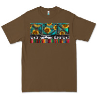 Cacao Rusty Sunflowers with Cowhide and Turquoise Premium Tee - RanaPortraitStore