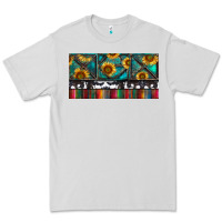 Dove Grey Rusty Sunflowers with Cowhide and Turquoise Premium Tee - RanaPortraitStore