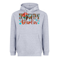 Heather Grey Western Howdy Darlin Heavyweight Hoodie - BundleAndBundleShop