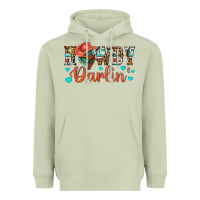 Matcha Western Howdy Darlin Heavyweight Hoodie - BundleAndBundleShop