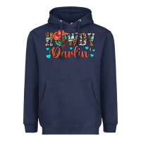 Navy Western Howdy Darlin Heavyweight Hoodie - BundleAndBundleShop