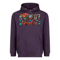 Plum Western Howdy Darlin Heavyweight Hoodie - BundleAndBundleShop