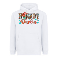 White Western Howdy Darlin Heavyweight Hoodie - BundleAndBundleShop